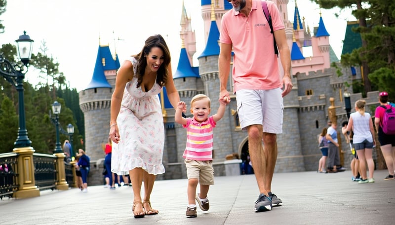 Family enjoying a Disney vacation adventure Family enjoying a Disney vacation adventure